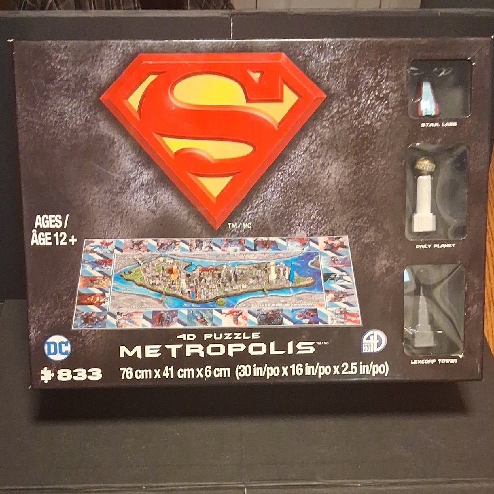 DC Superman 4D Puzzle METROPOLIS